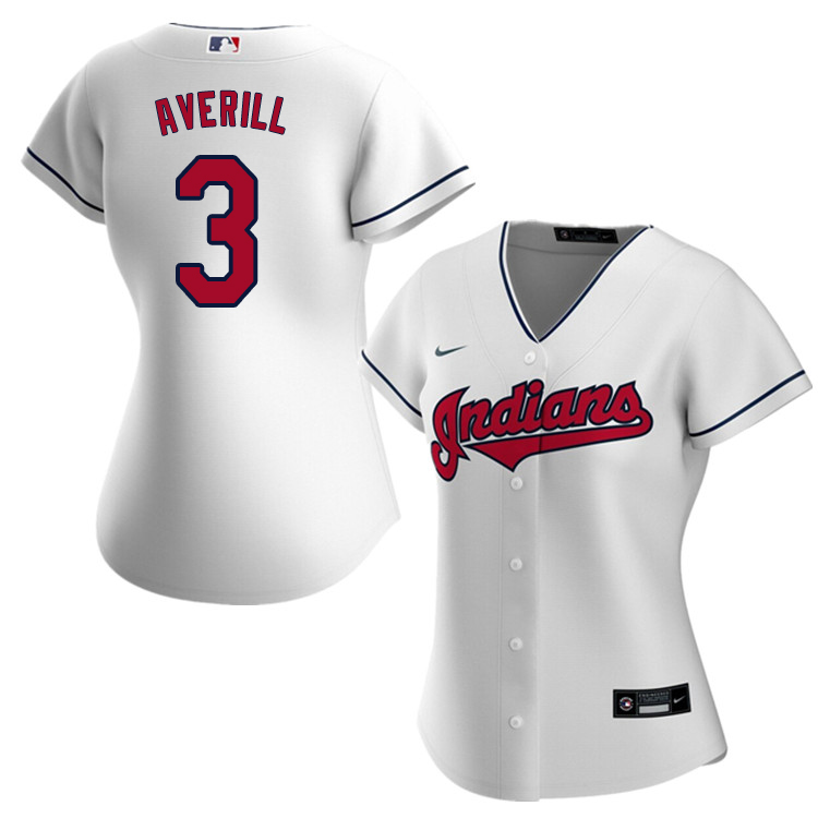 Nike Women #3 Earl Averill Cleveland Indians Baseball Jerseys Sale-White